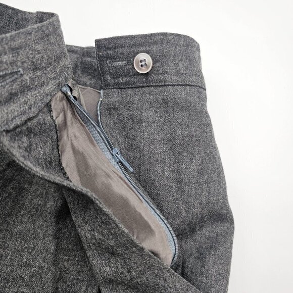 Pino Women's Charcoal Pure Virgin Wool High-rise Dress Pants/Trousers, XS-S - Picture 7 of 17